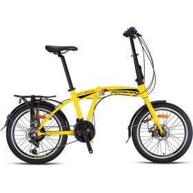 Resim Kron Fd 2100 - 20'' Mtb - 21 Vites - [mekanik Diskli Modeldir] - Sarı-Siyah (Alm Bagaj/pvc Çamurluk) 