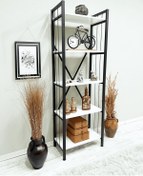 Resim Tanraf Arya Telli White Kitaplık 