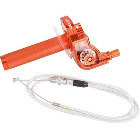 Resim Hightower Turuncu 22mm Cnc Alüminyum Hızlı Twist Gaz Kumanda Kolu Klx Cr Crf Exc Xr Crf50 Crf230 50 70 110 125 230 250 