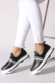 Resim Rovigo Siyah Kadın Sneaker 504C-1000-S-03 