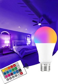 Resim AfterTimes Rgb Led Ampül Oyuncu Odası 16 Farklı Renk Modu Uzun ömürlü 4 Farklı Işık Efekti 