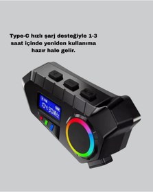 Resim xirshop Bluetooth 5.4 İntercom ve Alarmlı Disk Kilidi Seti Güçlü Ses ve Güvenlik 