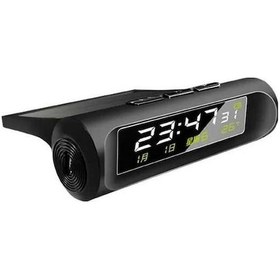 Resim Ulzyvf Zaman Tarih Sıcaklık Saat Lcd Hafta Güneş Enerjili Dijital Araba Pt 