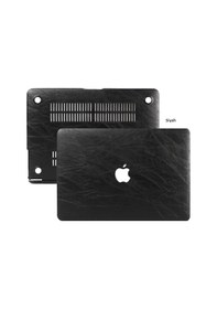 Resim Apple Uyumlu MacBook Pro Kılıf 13inç M1-m2, Leat01 Type-c'li Model A2338 A2289 A2251 A1706-08 A1989 A2159 İle Siyah 