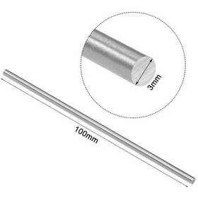 Resim 3Mm X 100Mm Metal Mil Çelik Çubuk Aks Oyuncak Rc Araba Robot 