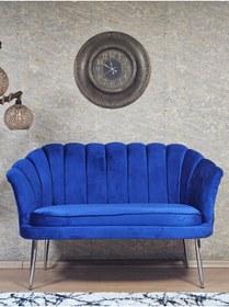 Resim SEVİNÇ MOBİLYA İkili İstiridye Krom Kaplama Sivriltme Ayak Çay Seti Koltuk Tekli Berjer , İkili Berjer Koltuk 