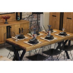 Resim NT Concept Ntconcept Mira Masif Ağaç Yemek Masası 85cm 125cm Masa 