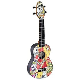 Resim Ortega K2-EM Keiki Sopranino Ukulele Set (El Muerto) 