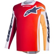 Resim Alpinestars Racer Portl Off-road Motosiklet Jerseyi Kırmızı Gri 