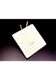 Resim İnfrared Seramik Isıtıcı Rezistans Düz 122x122mm 650w 230v Beyaz Renk Sfe Model 1 Adet 