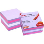 Resim Noki Yapışkanlı Not Kağıdı Küp 450 Syf 75x75 Neon Ebruli 12014-44 