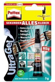 Resim Pattex Ultra Gel Elastik Hızlı Yapıştırıcı 3gr 