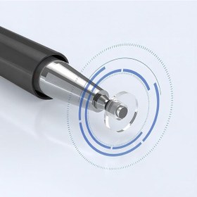 Resim Samsung Galaxy Tab A7 Lite T220 İle Uyumlu Çift Uçlu Hassas Dokunmatik Stylus Kalem Gecikmesiz Siyah 