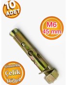 Resim Kanca Gömlekli Çelik Dübel M6x60 mm (10 Adet) 