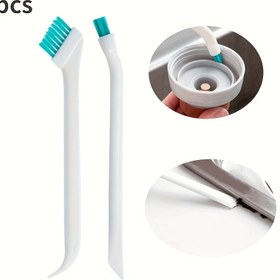 Resim 2 adet Yumuşak Kıllı Şiş Temizleme Fırçaları - Nazik Temizlik, Kolay Temizlik ve Saklama, Mutfak ve Su Şişeleri için Mükemmel, Beyaz ve Turkuaz Saplar, Su Şişesi Temizleyici | Ergonomik Sap | Dayanıklı Plastik 