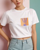 Resim Yan Yana Crop Tişört 