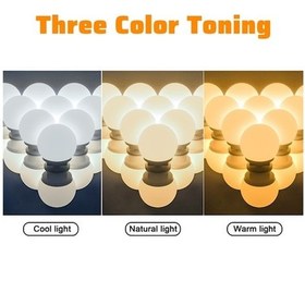 Resim Pazly 3 Renkli Dokunmatik Makyaj Aydınlatması - Usb Led Aynalı Lamba 