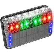 Resim Novahub Araclar İçin Güneş Enerjili Led Uyarı Işığı, 3 Mod, Ip67 Su Geçirmez, Manyetik Siyah 123x80x30mm Siyah 