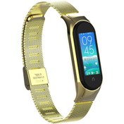 Resim Xiaomi Mi Band 6 Uyumlu KRD-06 Metal Zore Kordon-Gold 