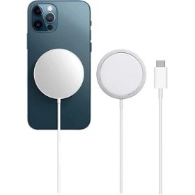 Resim Acl Magsafe Kablosuz Şarj Aleti Iphone ve Tüm Telefonlarla Uyumlu 