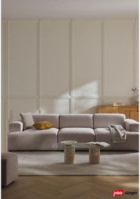 Resim Mode Sofesta Üçlü Kanepe 3 Modül 11 Kahverengi Keten Kumaş 