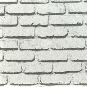 Resim Golden 3D Tuğla Beyaz Duvar Kağıdı 52 cm x 10 m 