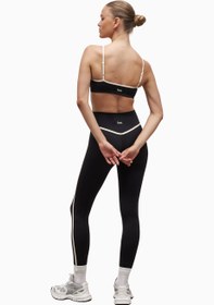 Resim Base Contrast Trim Leggings Yüksek Bel Şekillendirici Kadın Tayt - Mavi / S 