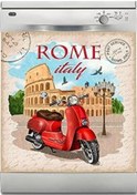 Resim Makinesi Sticker Kaplama Beyaz Eşya Kaplama Rome İtaly 