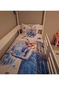 Resim Elsa Dijital Baskı Tek Kişilik Nevresim Takımı 