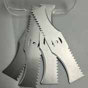 Resim 2/4 Adet Evrensel Çim Biçme Makinesi Bıçağı - Sağlam Tırtıklı Metal, Kolay Montaj İçin Önceden Delikli, Çoğu Model Uyumlu (Sadece Bıçak) 