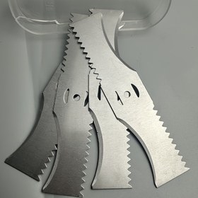 Resim 2/4 Adet Evrensel Çim Biçme Makinesi Bıçağı - Sağlam Tırtıklı Metal, Kolay Montaj İçin Önceden Delikli, Çoğu Model Uyumlu (Sadece Bıçak) 