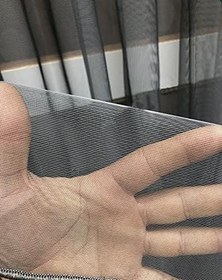 Resim Gri Düz Tül Perde, 350x250, Sık Pile, 1/3 