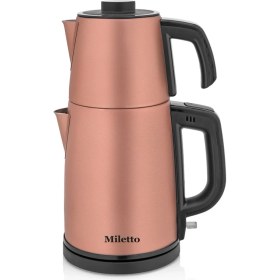 Resim Miletto Inox 2000W Gizli Rezistanslı Otomatik Çay Makinesi 2,9 Lt - MT20 