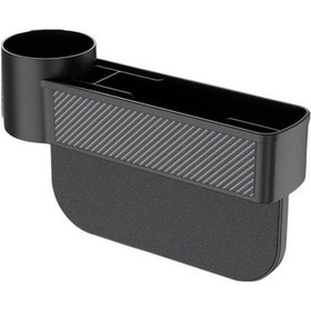 Resim Araba Koltuğu Boşluğu Saklama Kutusu Dayanıklı Evrensel Hiçbir Koku Araba İç Saklama Kutu Tutucu İle Oto Torpido Aksesuar 56445430 Siyah 