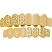 Resim RICH DIAMOND CLASSICO GOLD GRILLZ (Special Order-High Quality) 