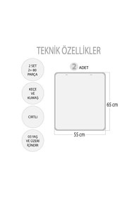 Resim 2 Set - 80 Parça Tox Rakamları ve Takvimi Öğreniyorum Keçe Cırtlı 