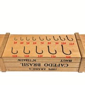 Resim 100 Adet Düz Delikli Dikenli Yüksek Karbonlu Çelik Küçük Balık Kanca Kutusu, Güçlü ve Keskin Balık Kanca, Tatlısu/Deniz Suyu İçin Uygun Boyut: 3#-16# 
