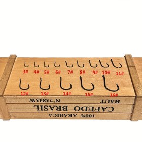 Resim 100 Adet Düz Delikli Dikenli Yüksek Karbonlu Çelik Küçük Balık Kanca Kutusu, Güçlü ve Keskin Balık Kanca, Tatlısu/Deniz Suyu İçin Uygun Boyut: 3#-16# 