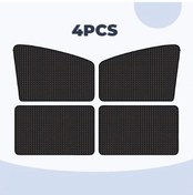 Resim Xuweiwei 4 Parça Siyah Nylon Manyetik Araç Perdesi Polyester Örgü Dokuma Güneşlik Ve Görüş Koruma Paneli 