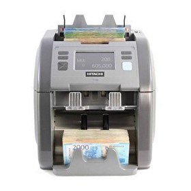Resim Hitachi IH-110 Çift Cıslı Karışık Banknot Sayma Makinesi 20 Ülke Parası 