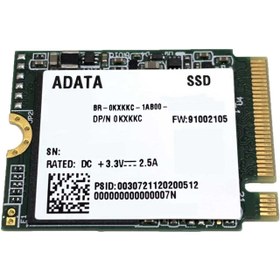 Resim ADATA SM2P41C3-256GC2 256GB M.2 NVME SSD 