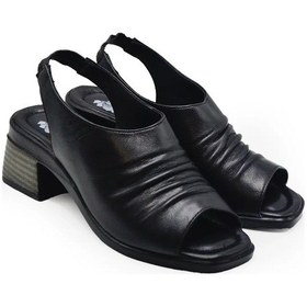 Resim Kadın Deri Sandalet Siyah 2311513y Siyah 