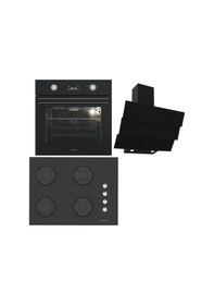 Resim Termikel BO O6555C DB - BH P7144C B - CH S6532C BB Ankastre Set Siyah 