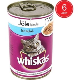 Resim Whiskas Ton Balıklı Konserve Yetişkin Kedi Maması 6 x 400 G 