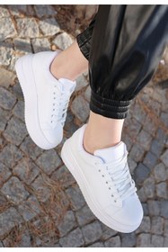 Resim tomıross Tomiross-Carol Kadın Poli Taban Bağcıklı Spor Sneaker Ayakkabı CRL-2810 