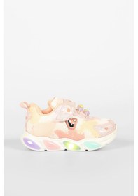 Resim Vicco Gelato Işıklı Kız Okul Öncesi Pudra Spor Ayakkabı Pudra 