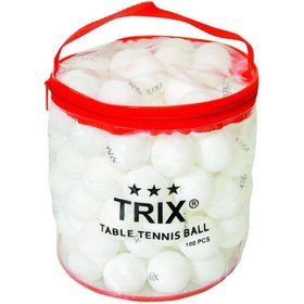 Resim Nessiworld T-813A Trix Pinpon Topu Beyaz 100 Adet -Dinamik Oyuncak 