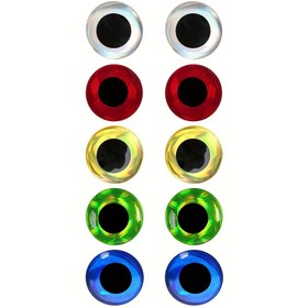 Resim Balıkçılık Uçları DIY Yemleri Jig Yemleri Crankbaits Yapım Malzemesi için 500 adet Holografik 3D Epoksi Balık Gözleri, 3mm~12mm 