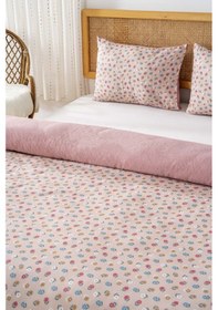 Resim Rivaistanbul Rossie Tek Kişilik Nevresim Takımı Pamuklu Pembe 