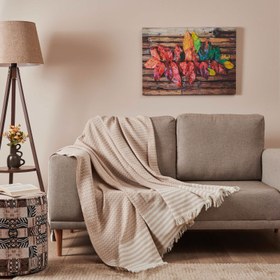 Resim Nuvomon Koltuk Örtüsü - Bej - 180x210 cm 